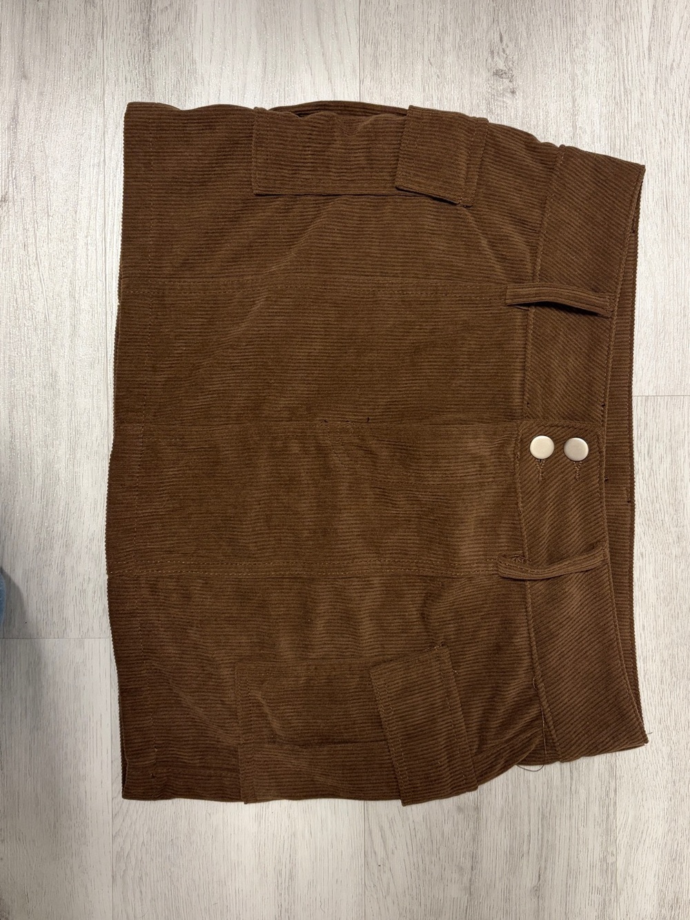 Windsor Camel Brown Corduroy Waistband Detail